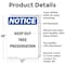 Signmission Keep Out Tree Preservation OSHA Notice Sign, Aluminum, 12in W x 18in L, 2PK OS-2PACK-NS-A-1218-V-13859 - alternate 5